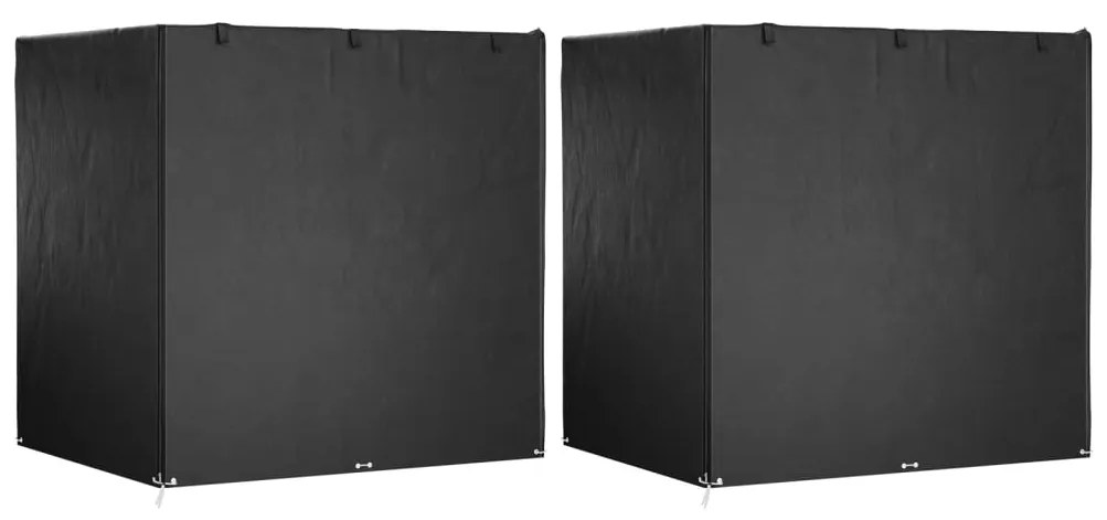 vidaXL Capas p/ banco baloiço 2 pcs 12 ilhós 220x177x220 polietileno