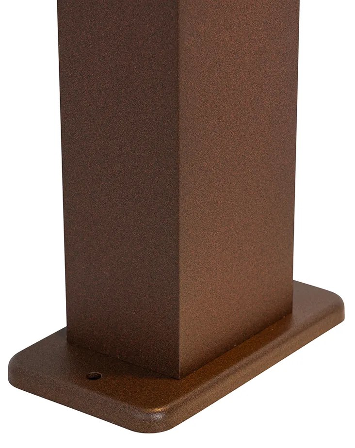Candeeiro de pé exterior industrial castanho ferrugem 65 cm IP44 - Baleno