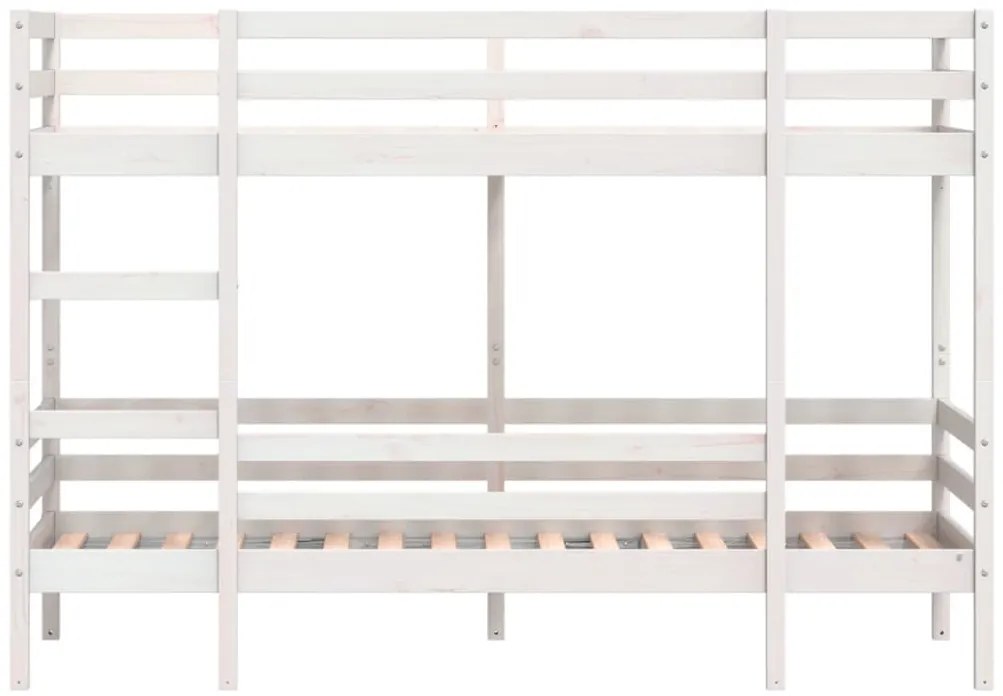Beliche 90x200 cm madeira de pinho maciça branco