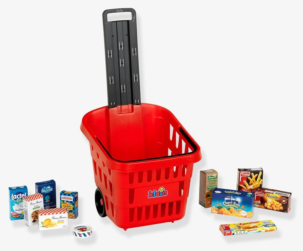 Cesto de compras com rodas guarnecido com caixas de imitação KLEIN multicolor