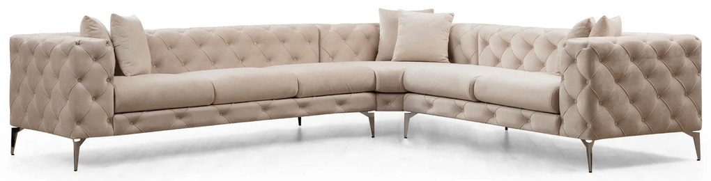 Sofá de Canto Como – Ecru – 310 cm x 70 cm x 270 cm