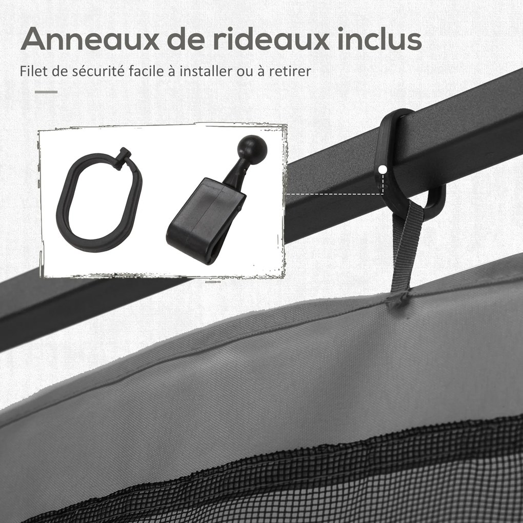 Redes mosquiteiras para tenda ou pavilhão de jardim 3 x 4 m (TENDA NÃO INCLUIDA)- conjunto de 4 redes mosquiteiras com fecho de correr + ganchos de fi