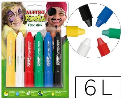 Barra de Maquilhagem Face Stick 6 Cores Sortidas