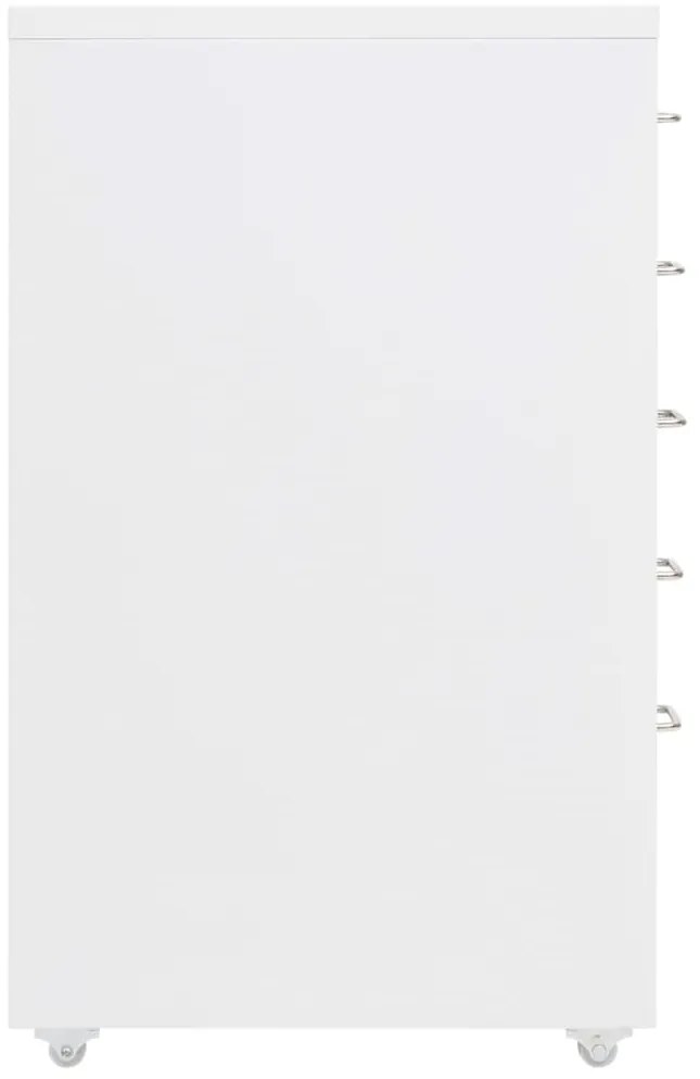 Arquivador móvel 28x41x69 cm metal branco