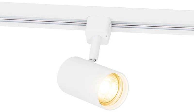 Foco moderno de calha monofásico branco - Iconic Jeana