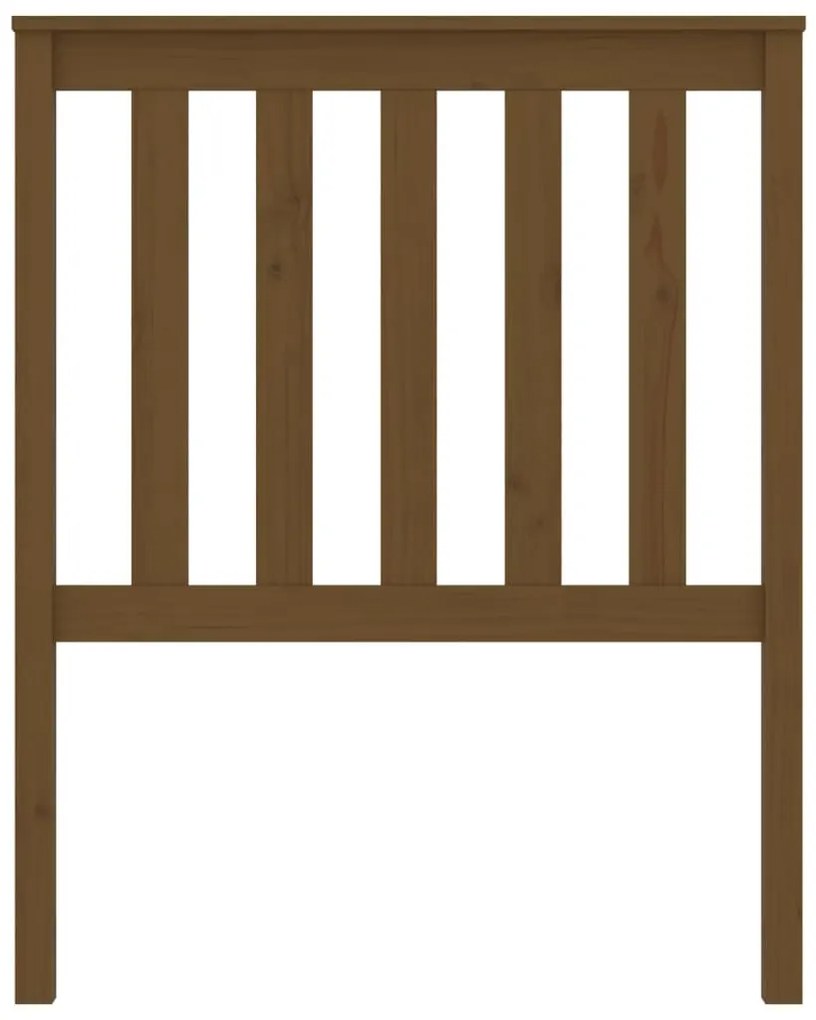 Cabeceira de cama 81x6x101 cm pinho maciço castanho mel