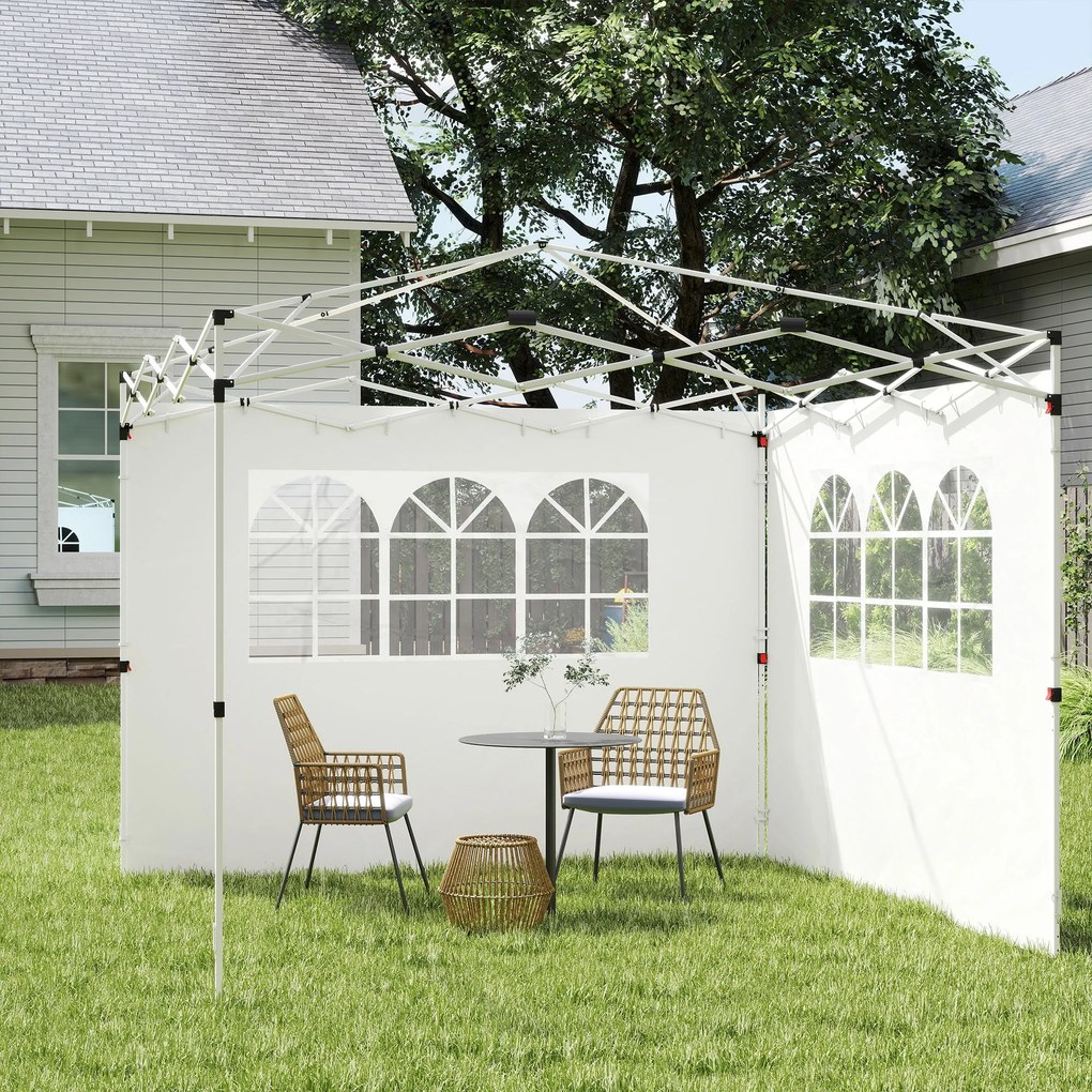 2 Paredes Laterais para Tenda 3x2 m Parede Lateral de Tecido Oxford co