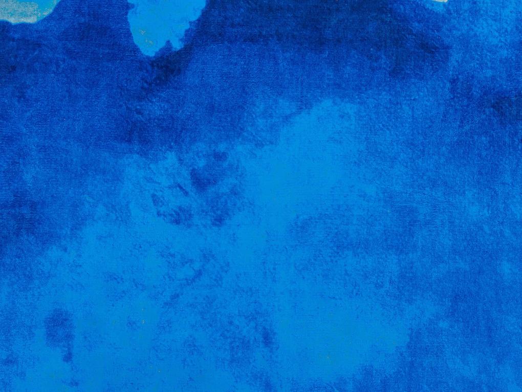 Tapete azul 140 x 200 cm ODALAR Beliani