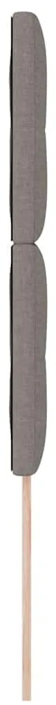 Cabeceira LED Taupe 100 cm em Tecido