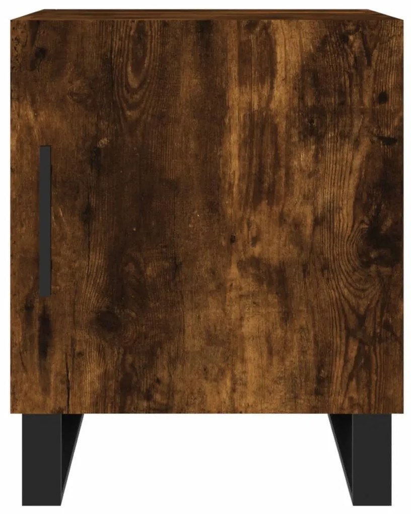 Mesa cabeceira 40x40x50 cm derivados de madeira carvalho fumado