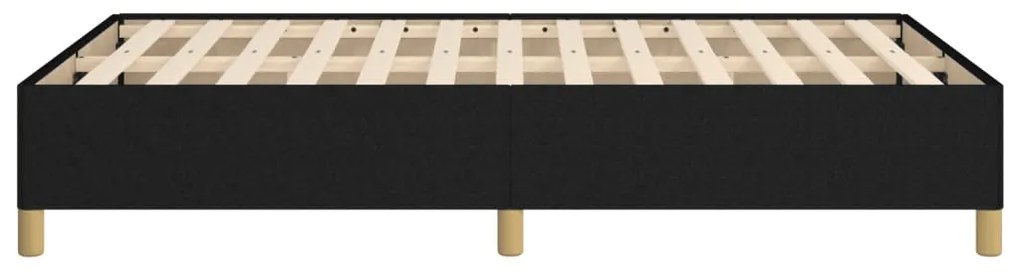 Estrutura de cama sem colchão 120x200 cm tecido preto