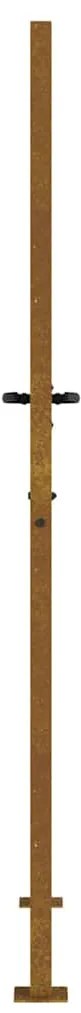 Portão de jardim 105x205 cm aço corten design bambu