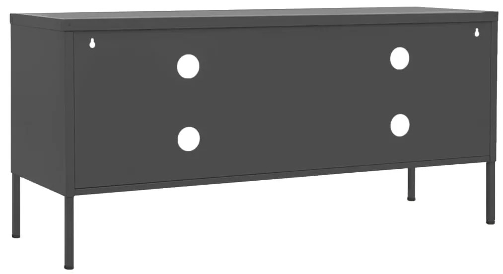 Móvel de TV aço 105x35x50 cm antracite