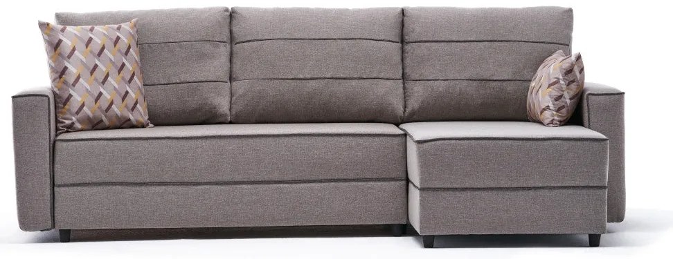 Sofá-cama de Canto Ece – Creme – 242 x 88 x 90 cm
