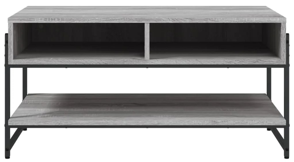 Mesa de centro 90x50x45 cm derivados de madeira cinzento sonoma