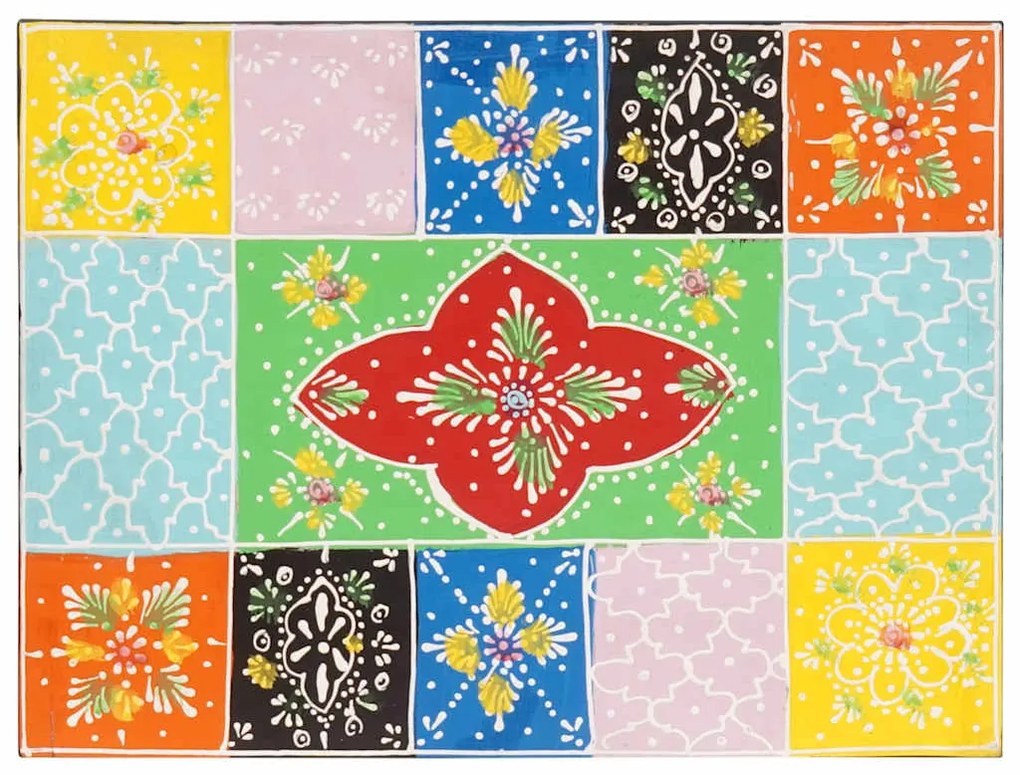 Armário de Cabeceira com gaveta Multicolorido 40 x 30 x 40 cm
