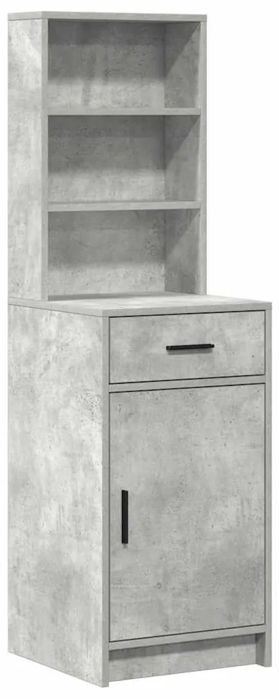 Conjunto de Maquilhagem 3 Peças vidaXL em Madeira de Engenharia Cinza