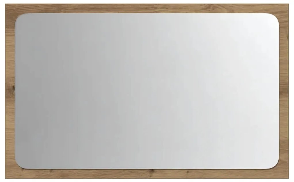 Espelho casa de banho c/ luz LED 60x8,5x38cm carvalho artisiano