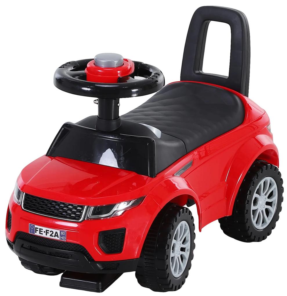 Quad andarinhos Carro Infantil sem Pedais para Bebê Estilo de Carreira de Andador de Brinquedo com Alto-falante 60x38x42cm