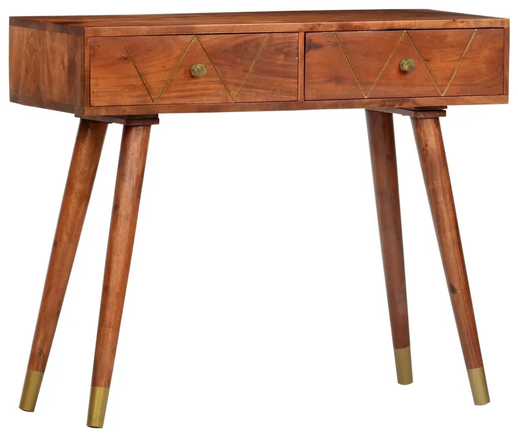 Mesa consola 90x35x76 cm madeira de acácia maciça