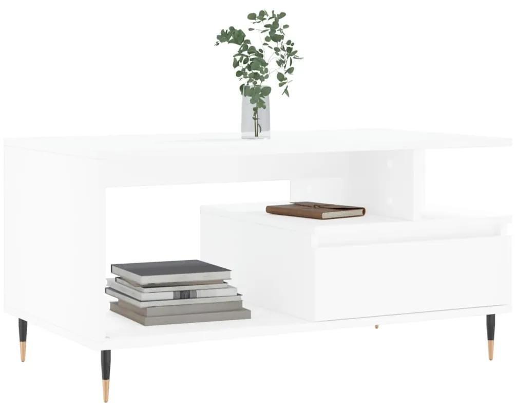 Mesa de centro 90x49x45 cm derivados de madeira branco