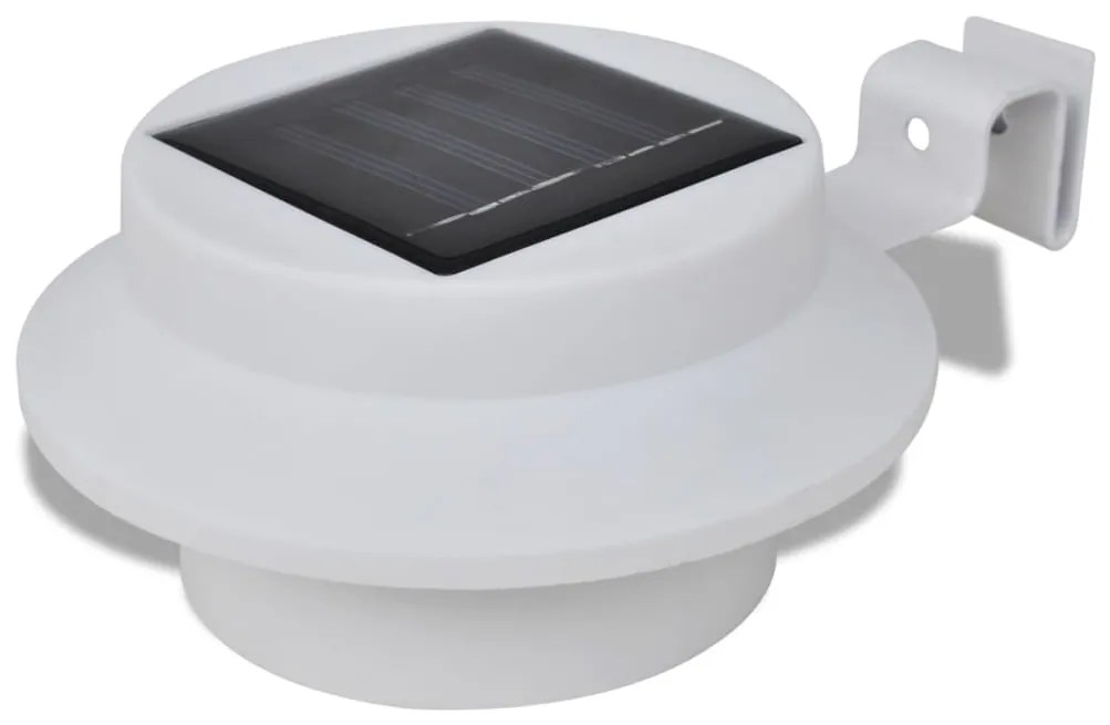 Conjunto Lâmpada Solar 6 Peças de Exterior para a Cerca Calha