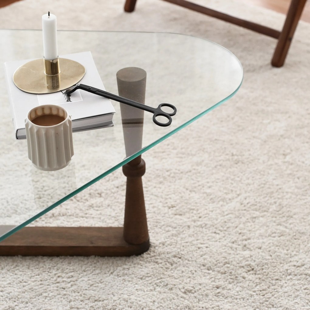 Mesa de Café Cam - Nogueira - 96x41x81 cm