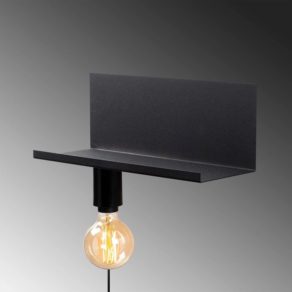Candeeiro de Parede Tokyo – Preto – 40 x 15 x 15 cm