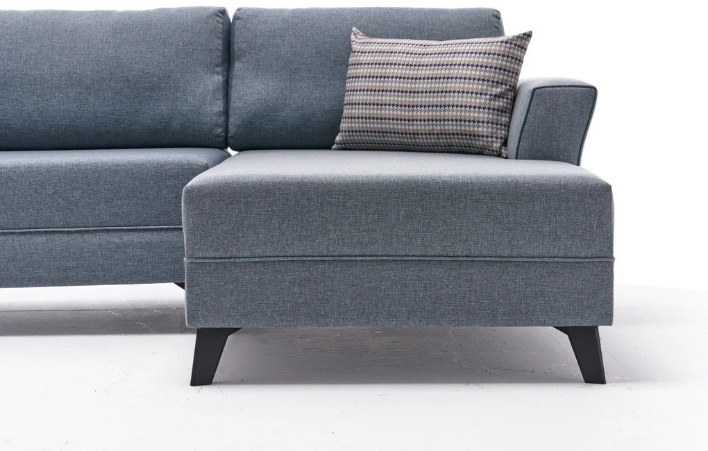 Sofá-Cama de Canto Eris – Azul – 300 x 78 x 202 cm