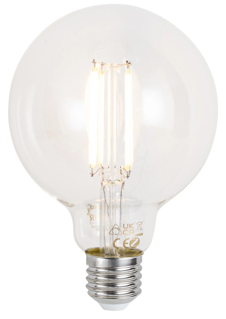 Lâmpada LED E27 Inteligente Regulável G95 Transparente 7W 806 lm 2700-6500K Zigbee