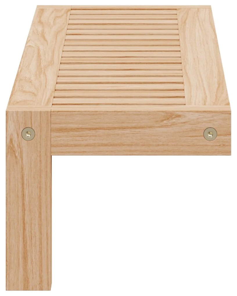 Prateleira de parede vidaXL 62x10x12,5 cm em madeira sólida de nogueir