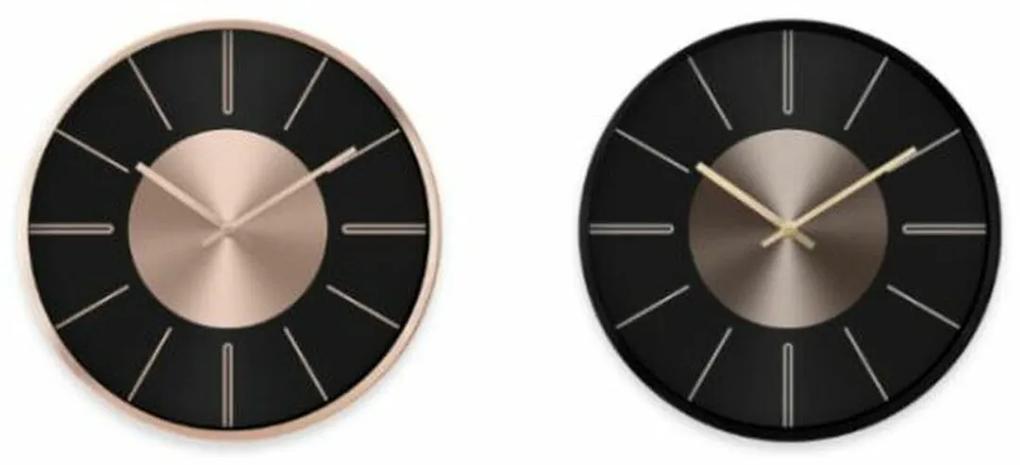 Relógio de Parede DKD Home Decor Preto Cobre Alumínio (30 x 4 x 30 cm) (2 pcs)