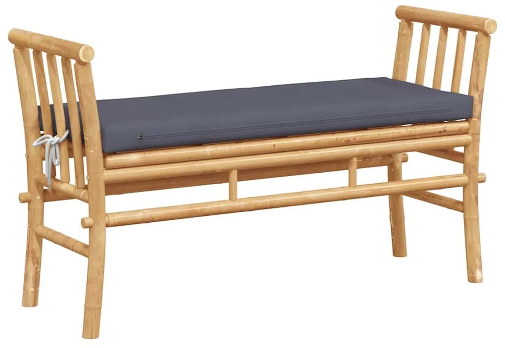 Banco de Jardim vidaXL com Almofada de 110 cm em Bambu