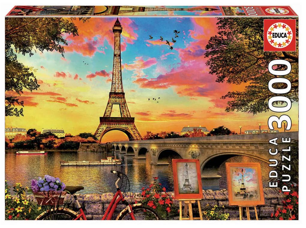 Puzzle Educa 3000 Peças Paris Sunset