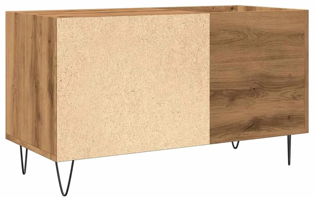 Armário p/ discos 84,5x38x48cm deriv madeira carvalho artisiano