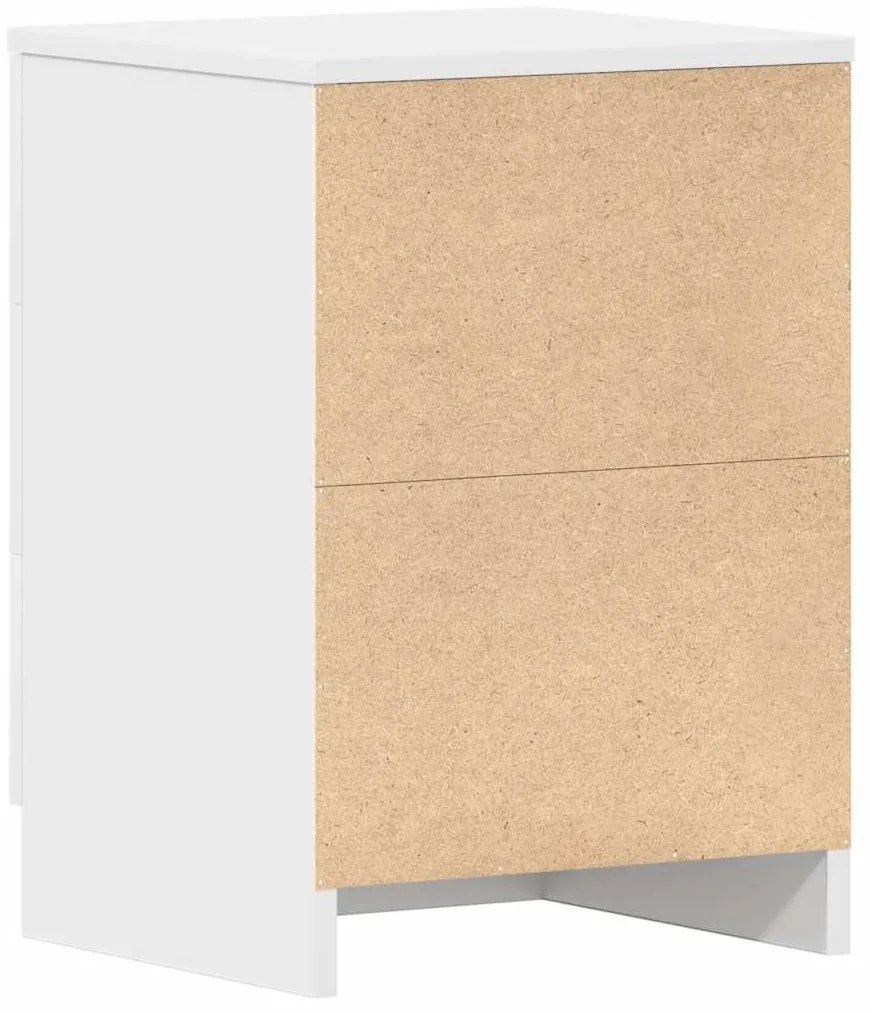 Mesa de cabeceira 38x35x56 cm derivados de madeira branco