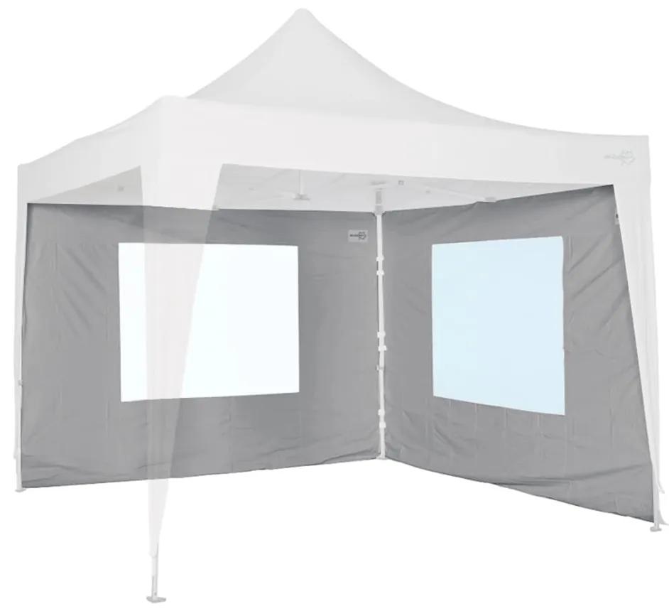 409094 Bo-Camp Parede lateral c/ janela para tenda cinzento 3x2,4 m 4472113