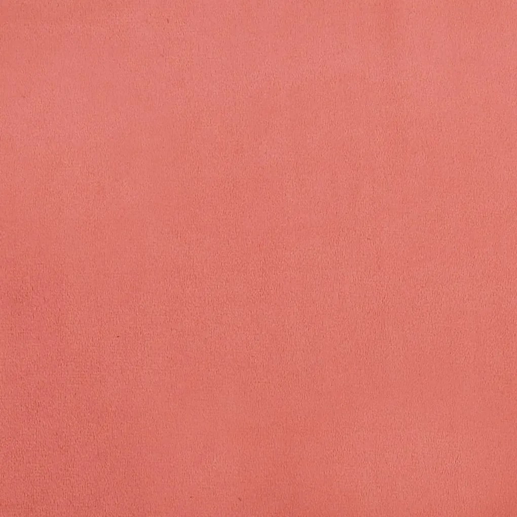Apoio de pés 45x29,5x35 cm veludo rosa
