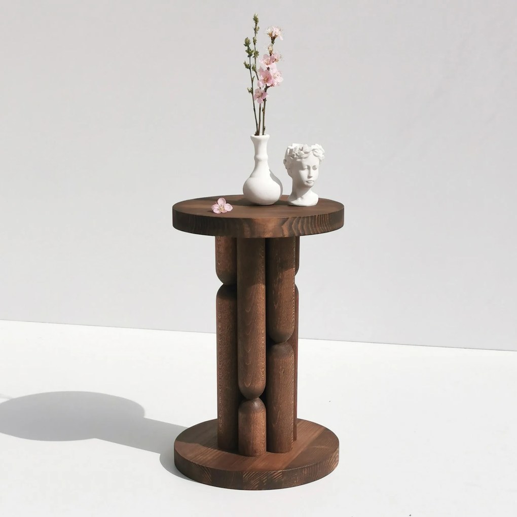 Mesa de Apoio Stoa – Castanho – 27x42x27 cm