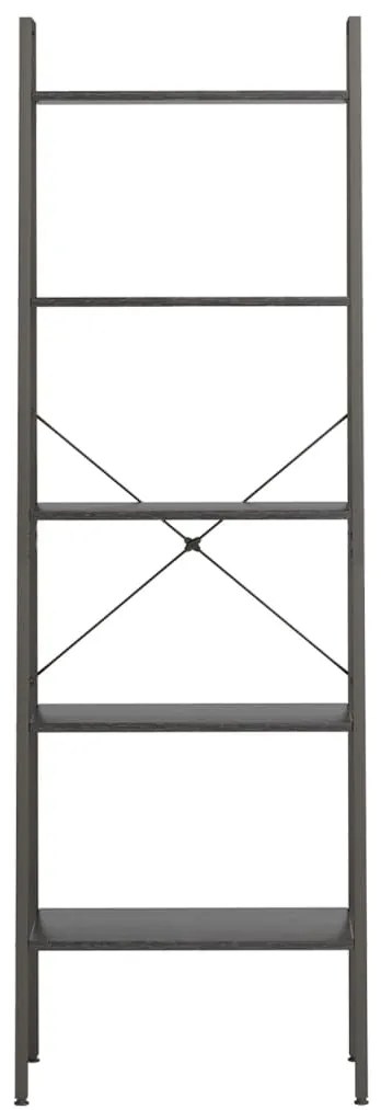 Estante de pé 5 prateleiras 56x35x174 cm preto