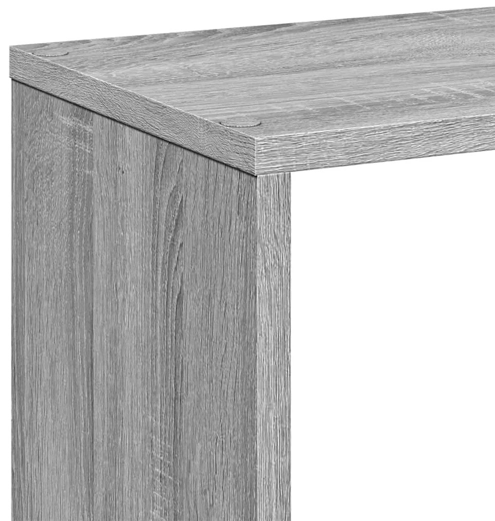 Estante divisória 67x25x161,5 cm deriv. de madeira cinza sonoma