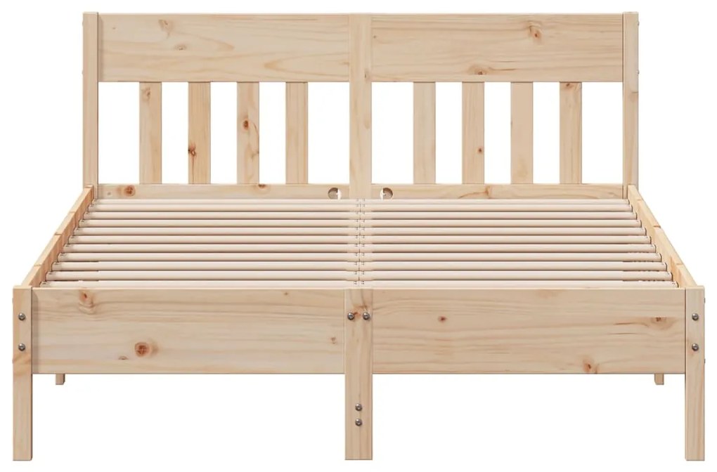Cama sem colchão 140x190 cm madeira de pinho maciça
