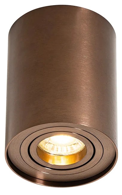 Foco de teto moderno bronze escuro inclinável e rotativo - Rondoo Up Moderno