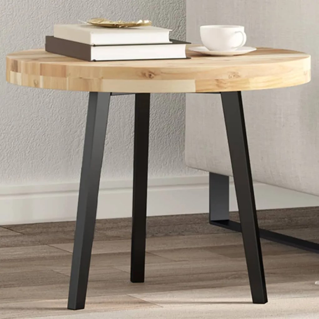 vidaXL Tampo de mesa redondo Ø50x4 cm madeira de acácia maciça