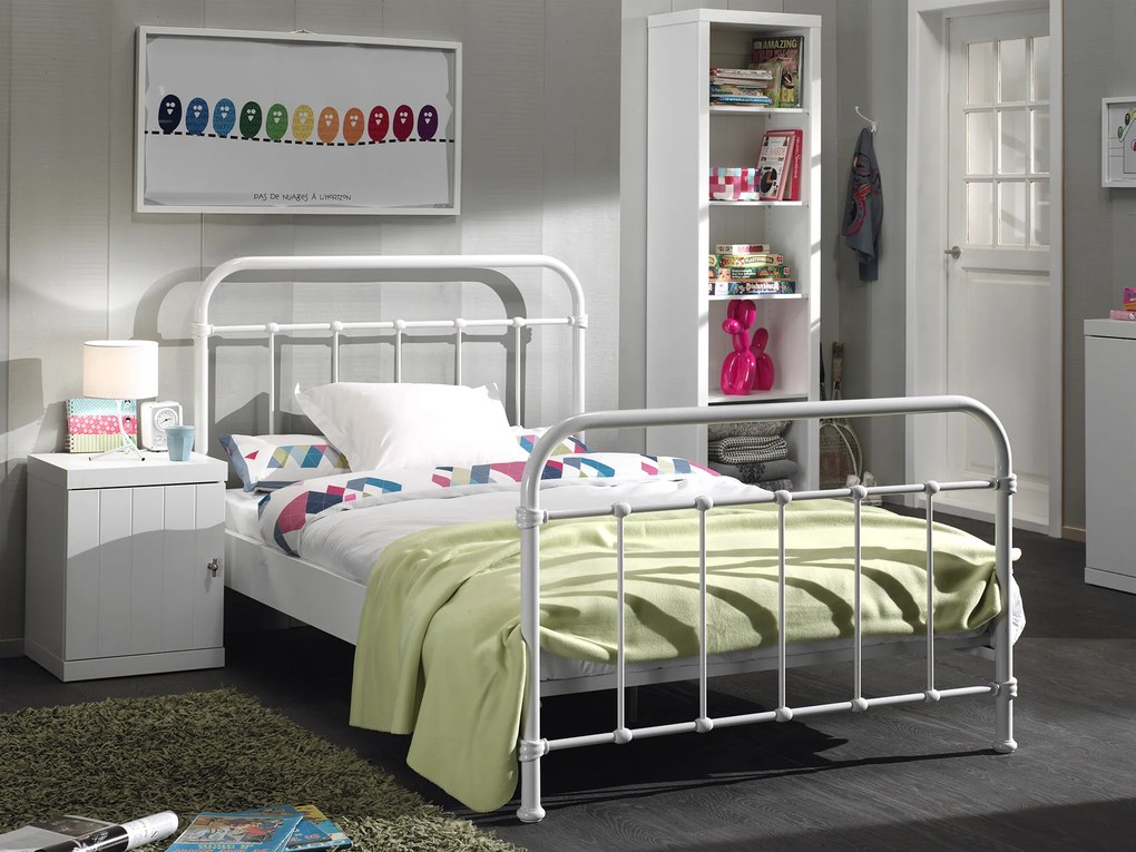 Cama Infantil NEW YORK 120x200CM + Estrado Branca
