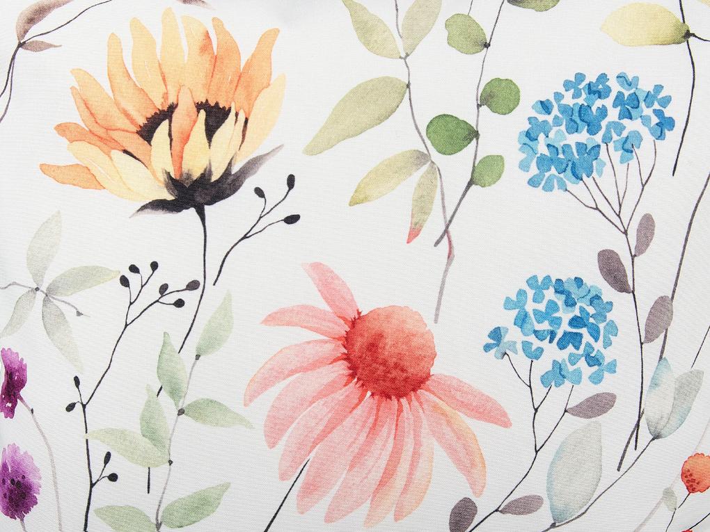 Conjunto de 2 almofadas decorativas de jardim com padrão floral multicolor ⌀ 40 cm MONESI Beliani