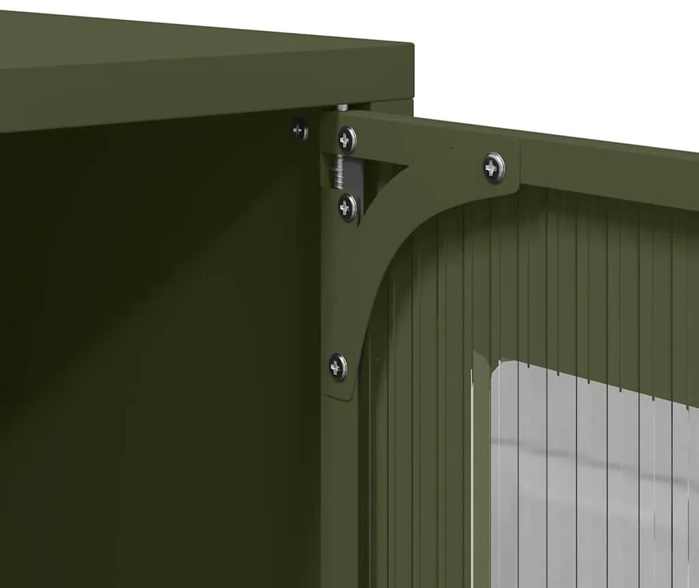 Móvel de TV 100,5x39x60,5 aço verde azeitona