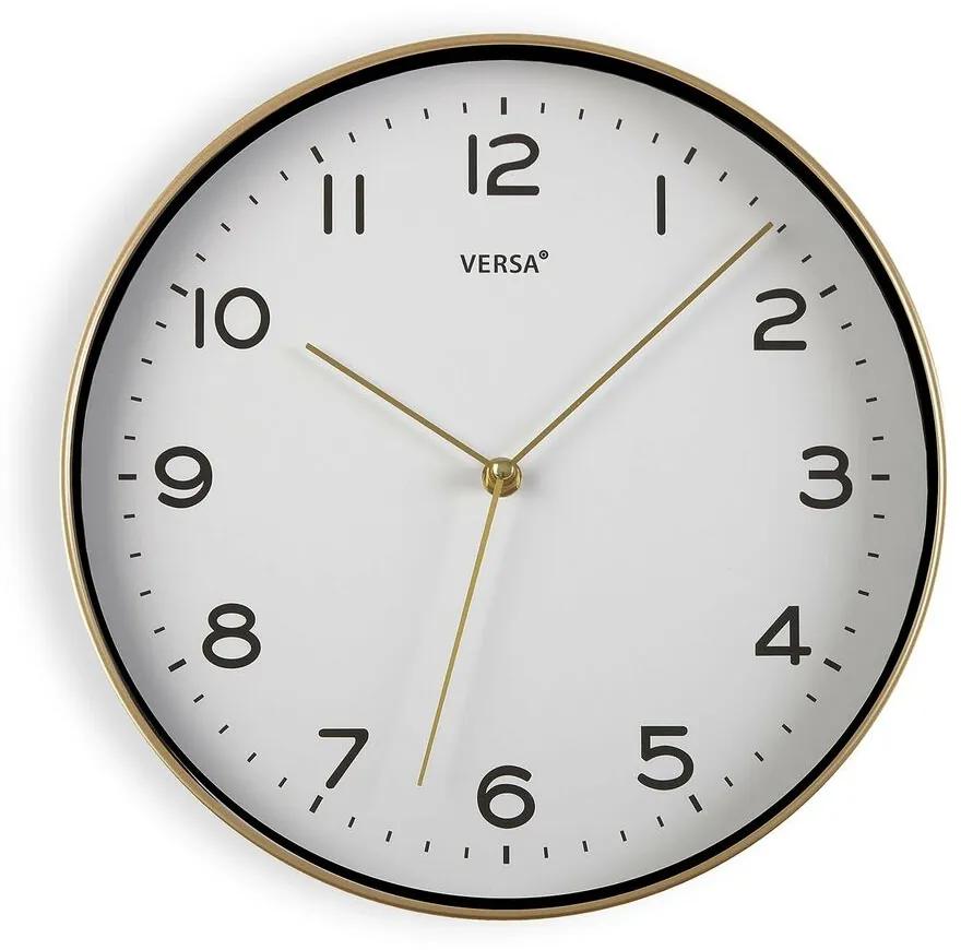 Relógio de Parede Versa Dourado Pu (30,5 X 4,3 X 30,5 cm)