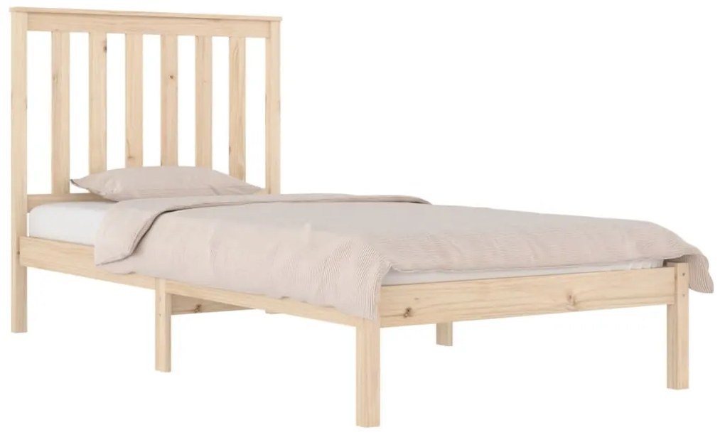 Estrutura de cama 100x200 cm pinho maciço