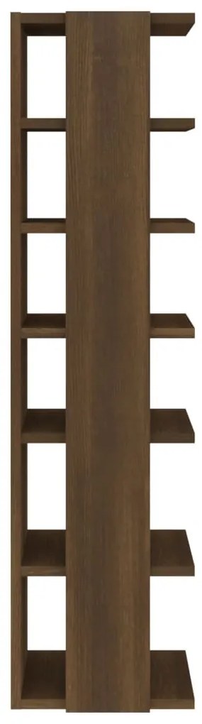 Sapateiras 2pcs 27,5x27x102 cm derivados madeira castanho